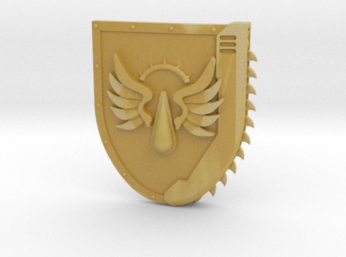 Right-handed Chainshield (Flying Tear design) 3d printed