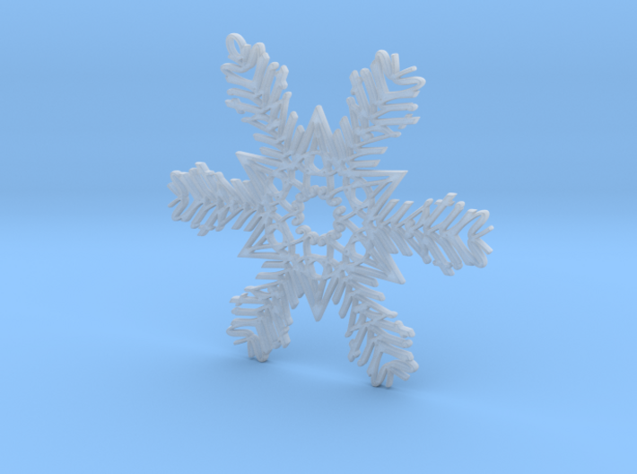 Austin snowflake ornament 3d printed