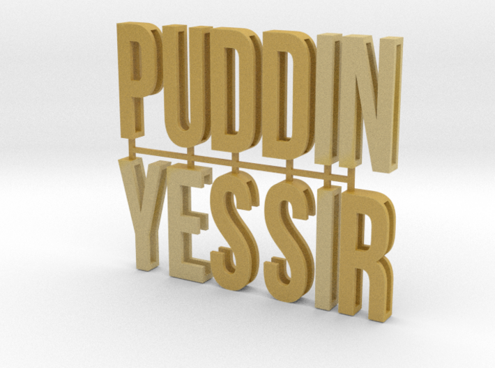 Cosplay Slide Letter Kit - PUDDIN &amp; YES SIR 3d printed