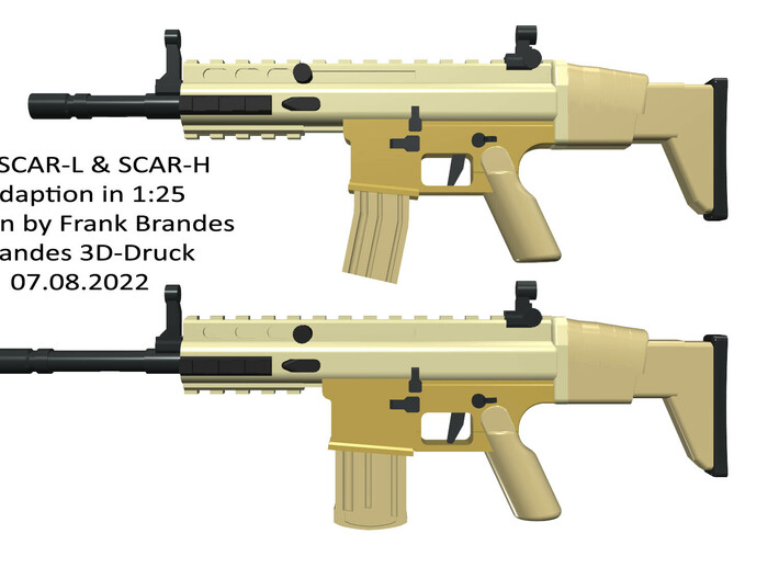 FN SCAR-H 3d printed 