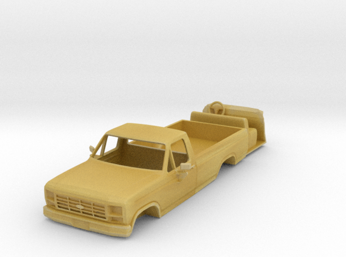 1/72 80's Ford pickup w/ interior 3d printed