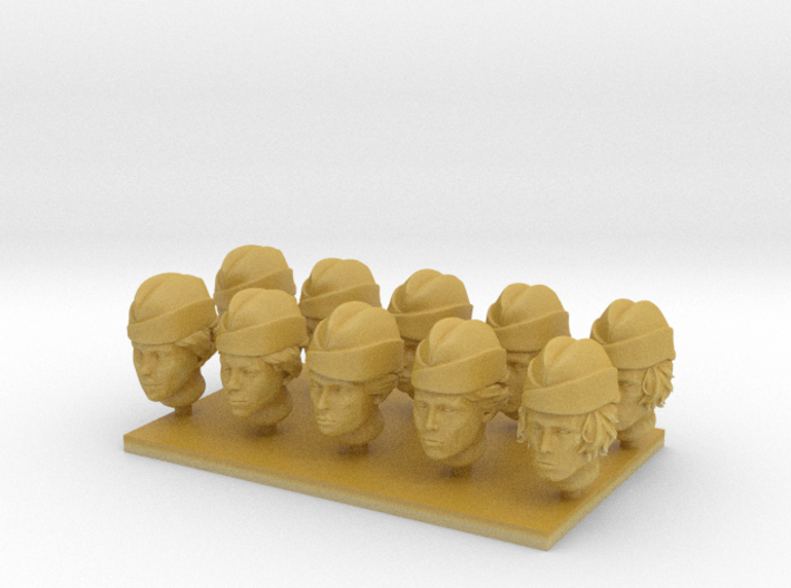 28mm heroic female US sidecaps with split centre 3d printed