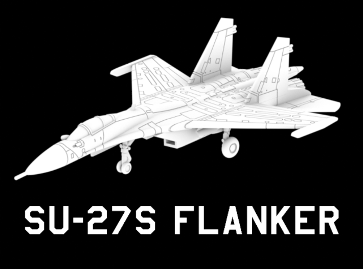 Su-27S Flanker (Clean) 3d printed