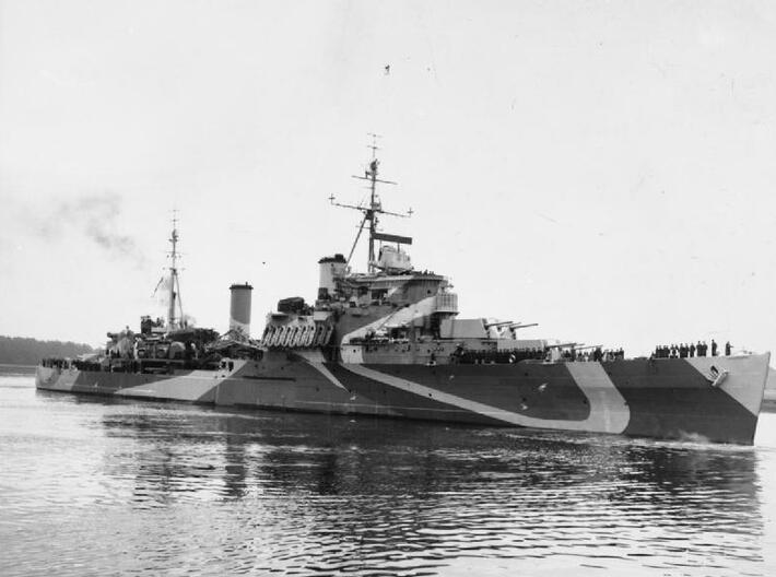 Nameplate HMS Bermuda 3d printed Crown Colony-class (Fiji-class) light cruiser HMS Bermuda.