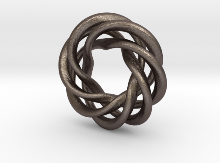 Charm Bead 4 strand mobius spiral 3d printed