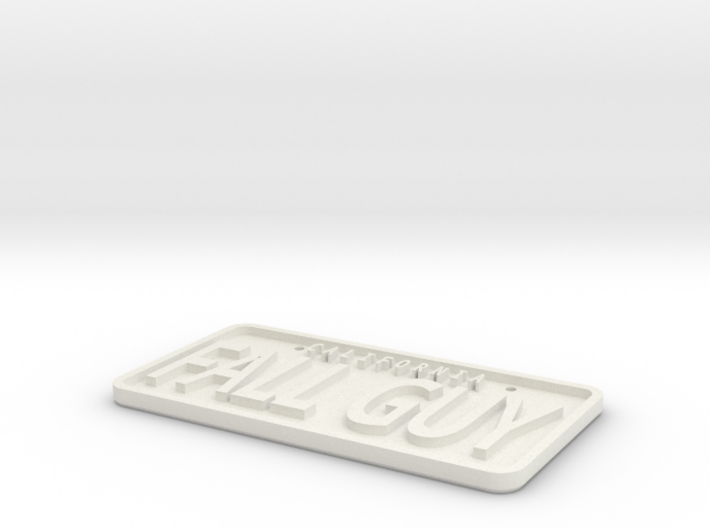 FALL GUY truck licence plate 1/10 scale 3d printed