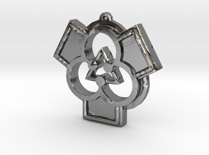 Architectural Pendant for a Patron of the Arts 3d printed