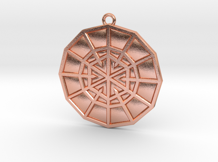 Resurrection Emblem 02 Medallion (Sacred Geometry) 3d printed