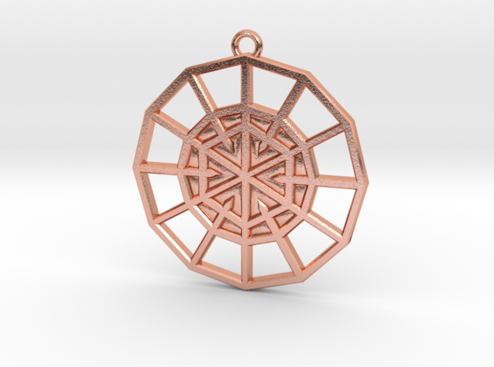 Resurrection Emblem 06 Medallion (Sacred Geometry) 3d printed