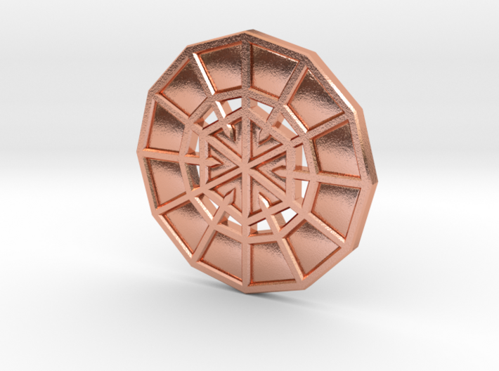 Resurrection Emblem CHARM 06 (Sacred Geometry) 3d printed