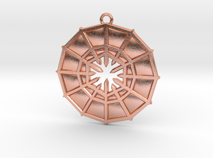 Rejection Emblem 05 Medallion (Sacred Geometry) 3d printed