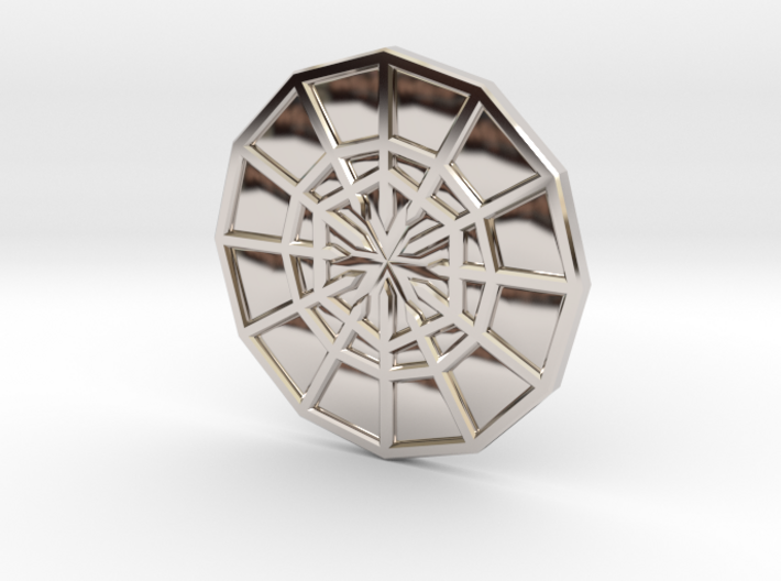 Rejection Emblem CHARM 04 (Sacred Geometry) 3d printed