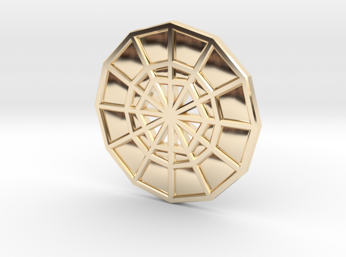 Restoration Emblem 05 CHARM (Sacred Geometry) 3d printed