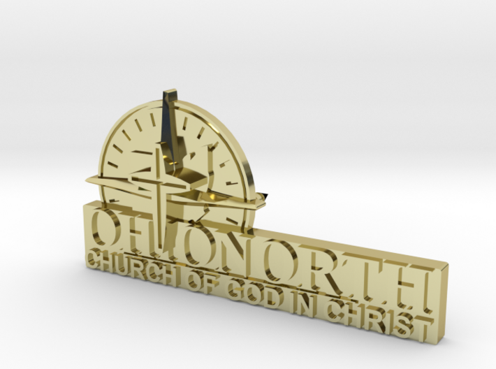 OhioNorth Church Logo With Text 3d printed