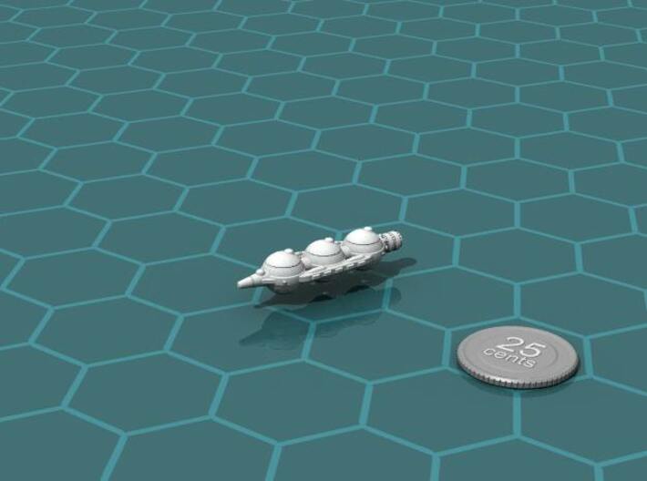 Bux Tanker 3d printed Render of the model, with a virtual quarter for scale.