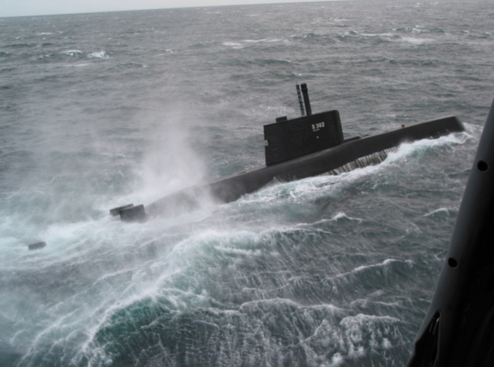 SAIL-1/350 Norwegian Ula Type 210 diesel submarine 3d printed 