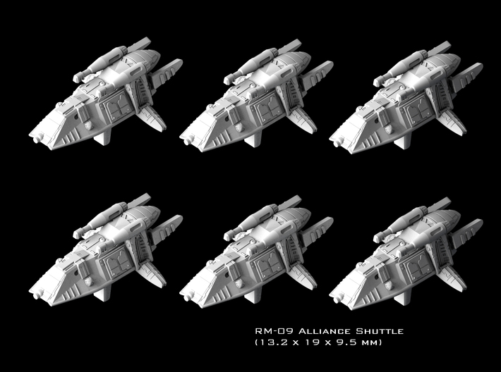 (Armada) 6x RM-09 Alliance Shuttle 3d printed