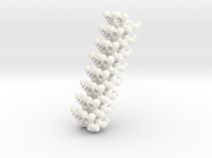 DNA backbone piece at 100% scale (bundle of 16) 3d printed