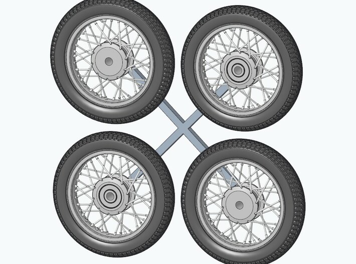 Triumph motorcycle wheels for AMT 3d printed Snapshot of 3D file