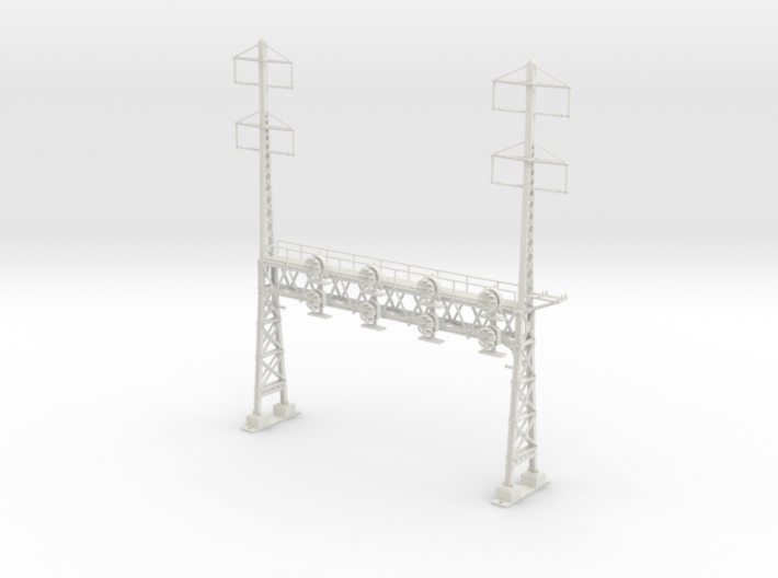 HO Scale PRR W-signal LATTICE 4 Track W 2-2 PHASE 3d printed