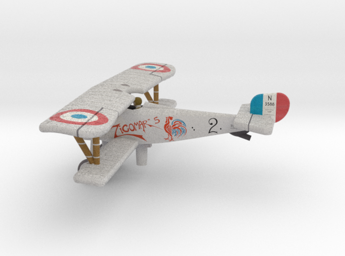 Paul Tarascon Nieuport 24bis (full color) 3d printed 