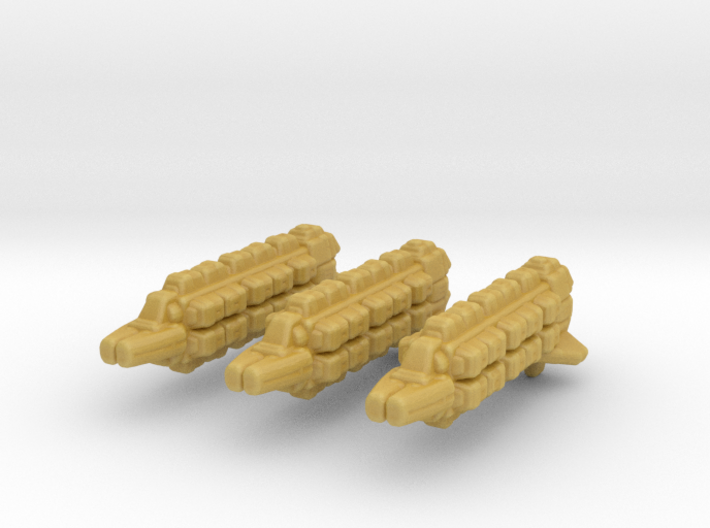 Cardassian Military Freighter 1/20000 x3 3d printed
