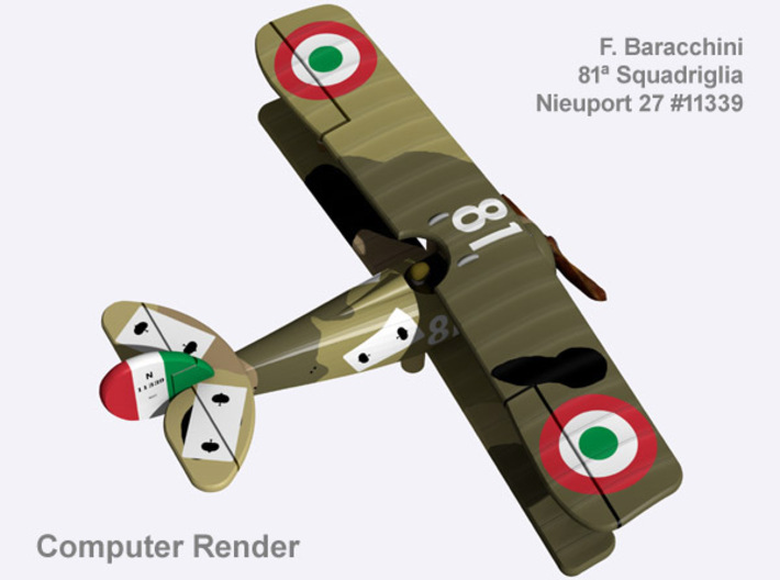 Flavio Baracchini Nieuport 27 (full color) 3d printed