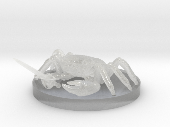Crab with a Knife 3d printed 