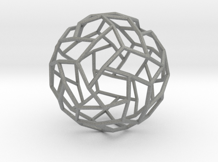 Interwoven icosidodecahedron 3d printed