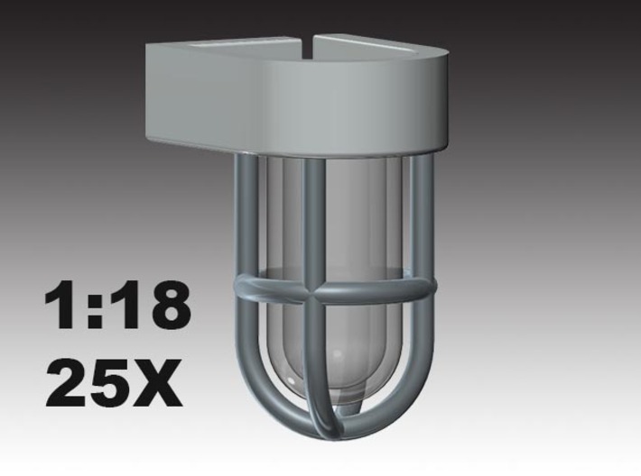 Deck light - LED - 1:18 - 25X - 3.2 mm hollow 3d printed 