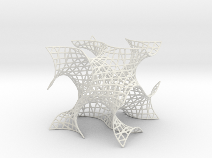Gyroid Mesh, single cell 3d printed