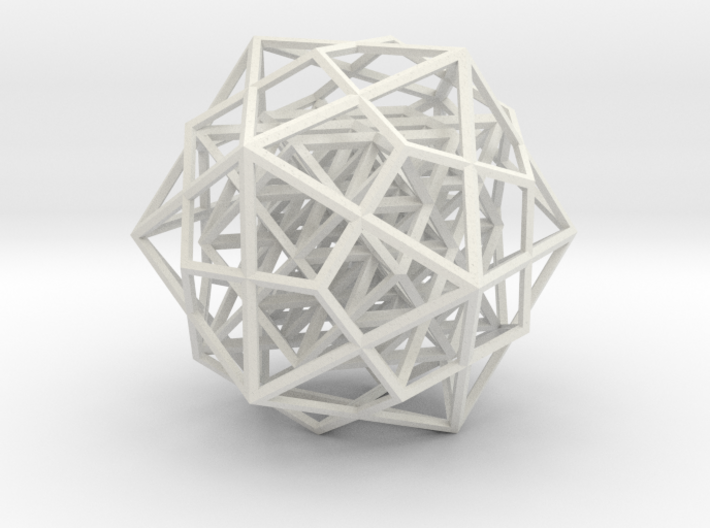 64 tetrahedron in icosahedron &amp; dodecahedron 3d printed