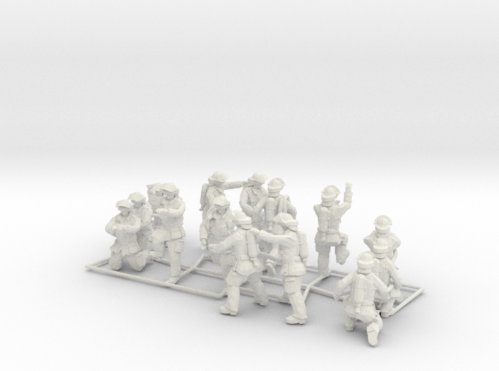 1/35 Fire Fighters Set 1 3d printed