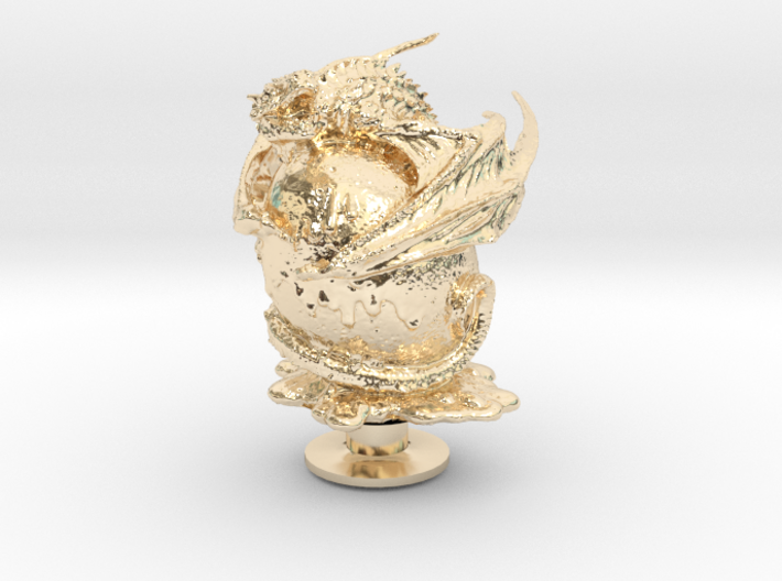 Dragon Wrapped Around Egg Crocs Charms 3d printed