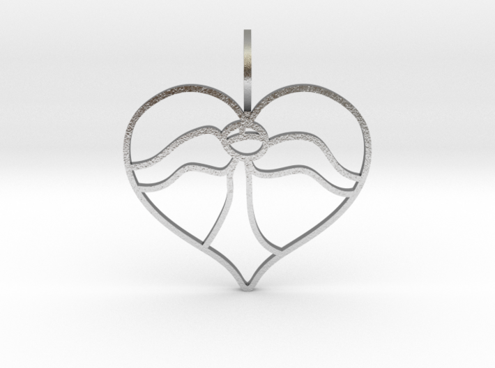 Angel Heart 3d printed