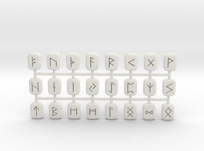Miniature Rune Set 3d printed