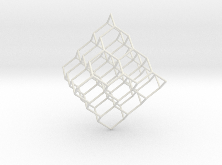 Diamond structure 3d printed 