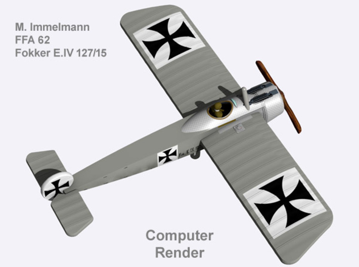 Max Immelmann Fokker E.IV (full color) 3d printed 