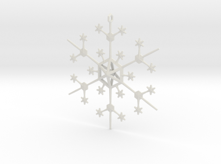 Snowflake Tree Ornament 3d printed