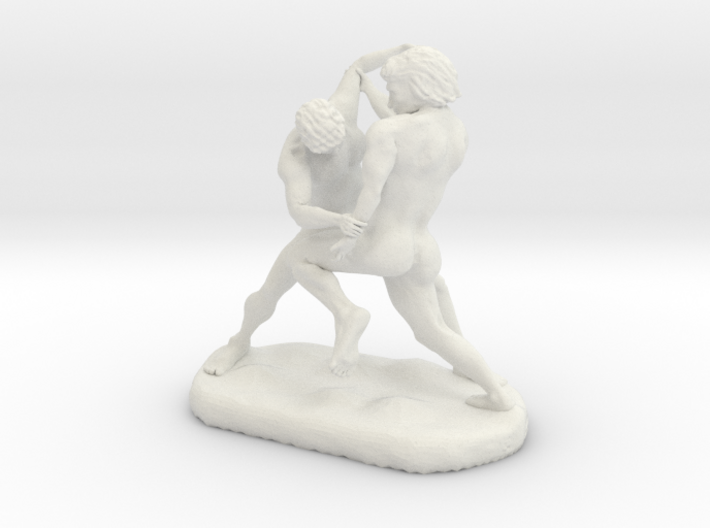 Wrestlers Figure 3d printed