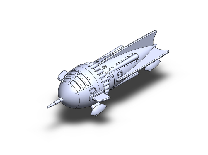 Flash Gordon Zarkov rocket ship 3d printed 