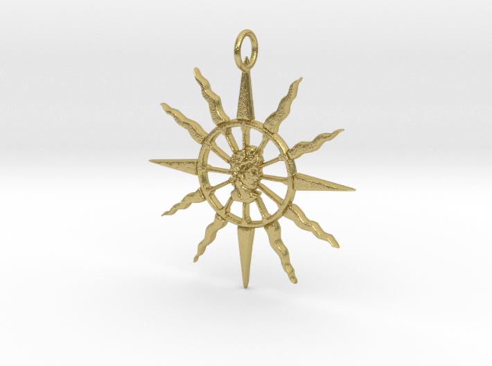 Apollo's solar chariot wheel (original) 3d printed 