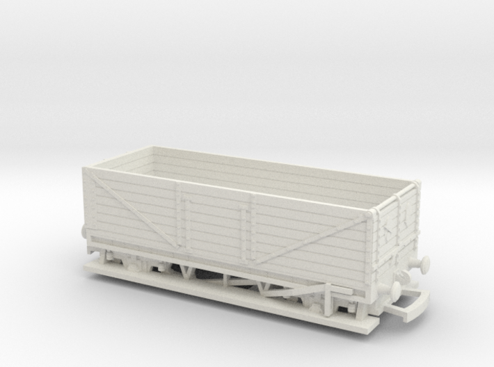 HO/OO LWB Long 7-plank wagon S1 face Bachmann 3d printed