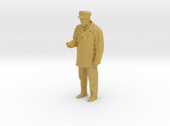 HO/O Motorman / operator figure with right arm rai 3d printed