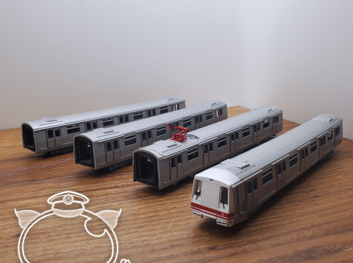 [1/160 ~ Car A] 都城嘉慕列車 / HK MTR Metro Cammell EMU 3d printed 