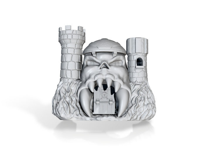 Castle Grayskull (with working jawbridge) 3,6" 3d printed 