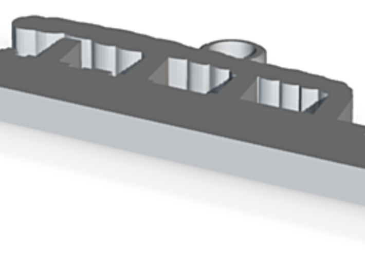 Titanic Pendant: Hull Silhouette 3d printed