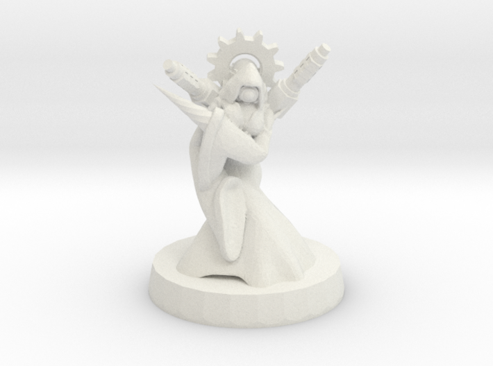 Hooded Mech Priestess 3d printed