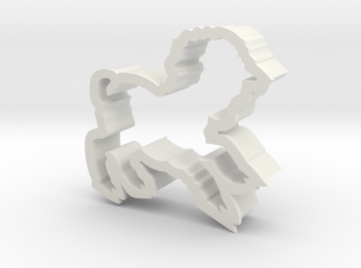 Lamb shaped cookie cutter 3d printed 