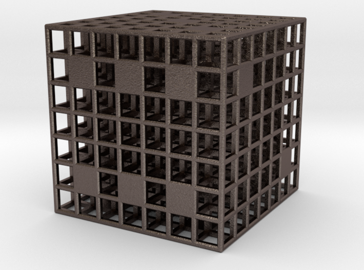 Steel Grid Dice (3 cm) 3d printed 